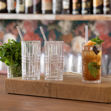 Immagine di SET 4 BICCHIERI LONG DRINK CON CANNUCCIA IN VETRO 103144